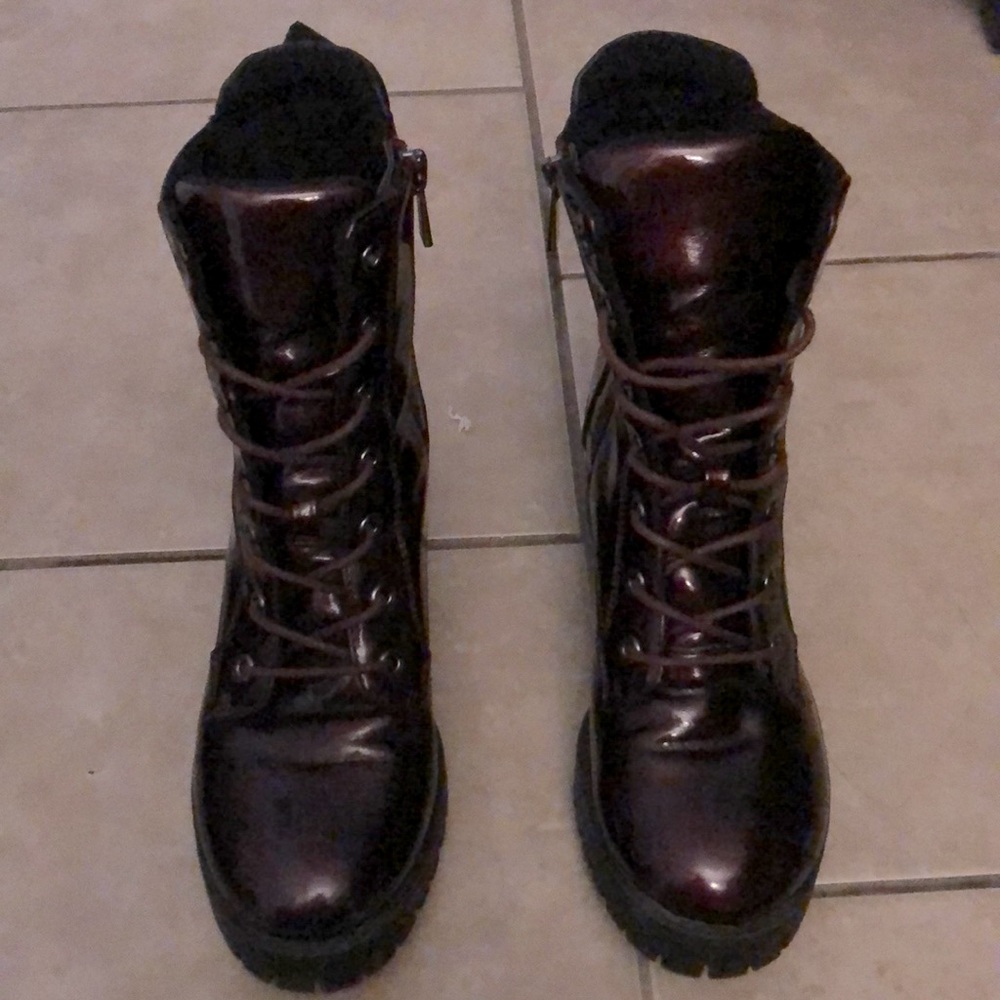 Leather ankle boots